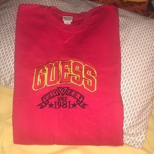 Vintage Red GUESS Sweater 🕶
